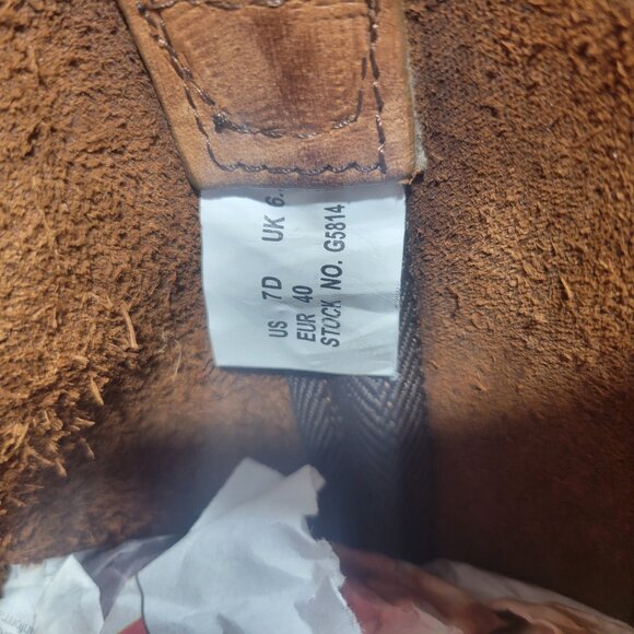 Georgia Farm and Ranch Men's Size 7D Brown Leather Pull on Welington Boots G5814 - Picture 10 of 10